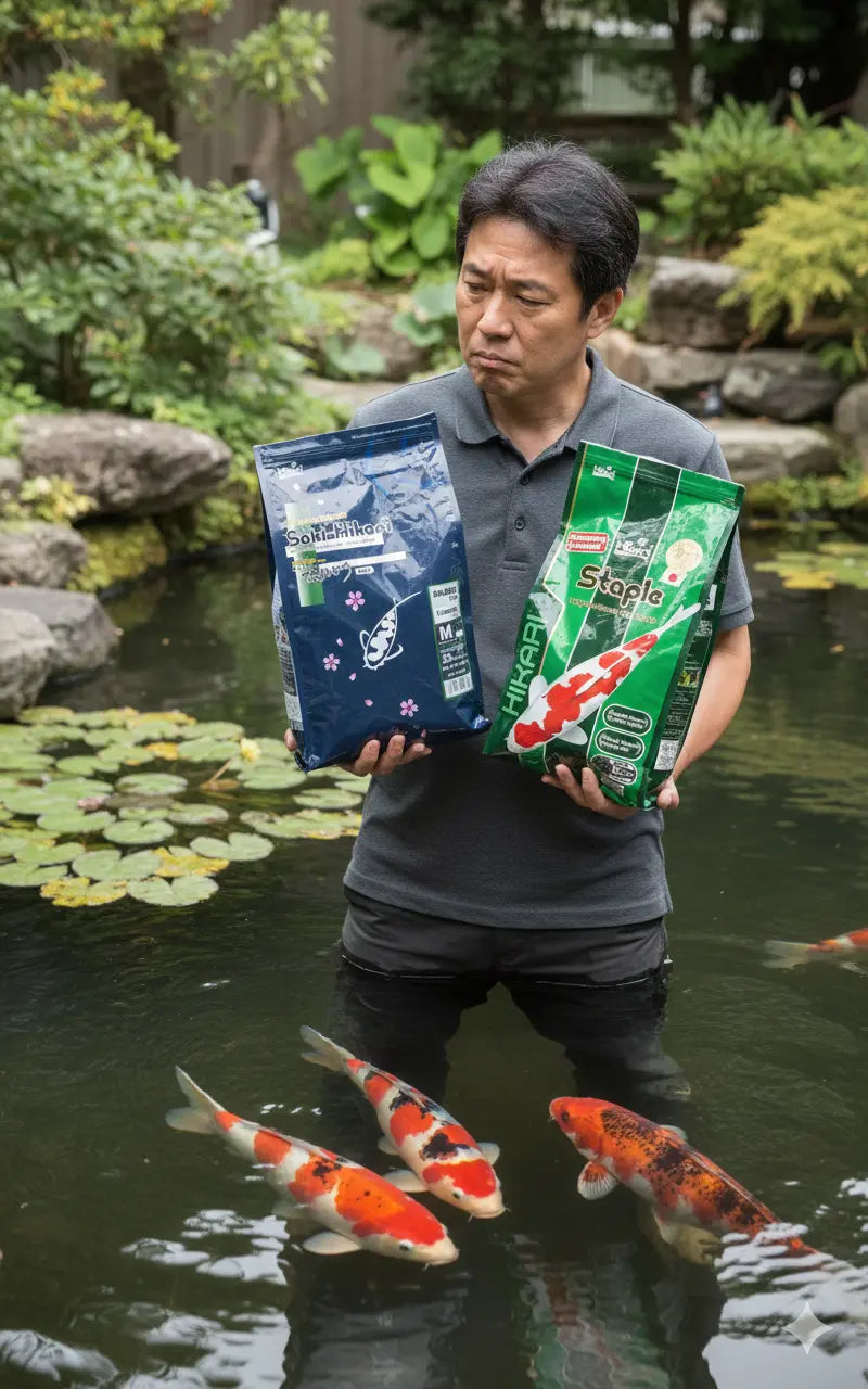 Comment choisir la nourriture pour carpes koï Koi Brothers