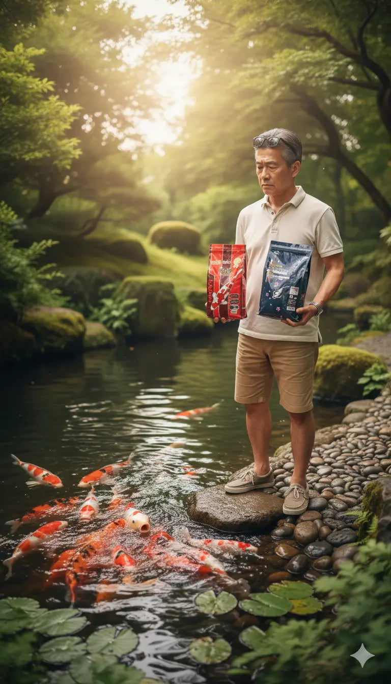 Quelle nourriture donner à vos carpes koï en été ? Koi Brothers