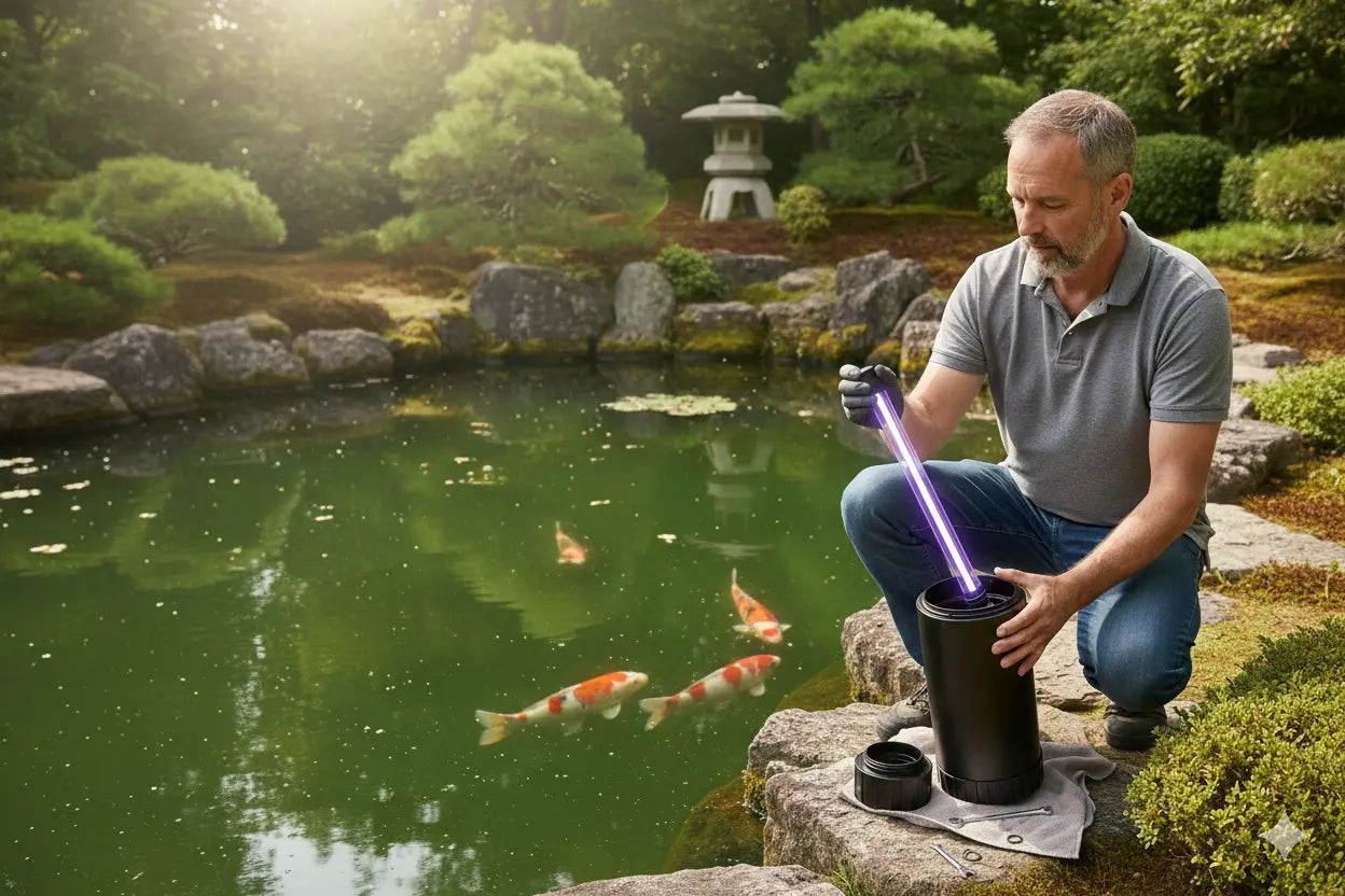 À quelle fréquence changer la lampe UV de son bassin à carpes koï ? Koi Brothers