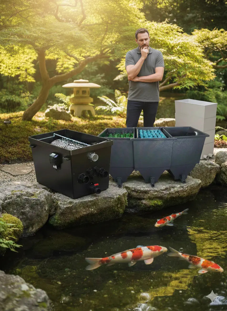 Comment choisir son filtre de bassin à carpes koï Koi Brothers