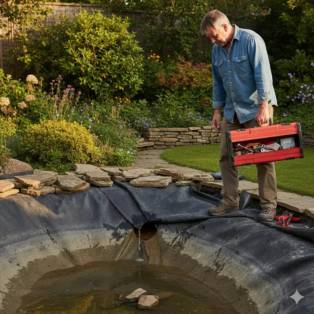 Comment réparer une bâche PVC ou EPDM de bassin ? Koi Brothers