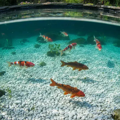 Mettre des cailloux dans le fond de mon bassin : bonne ou mauvaise idée ? Koi Brothers