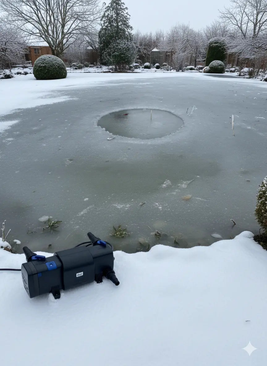 Faut-il laisser la lampe UV allumée en hiver dans un bassin à koï Koi Brothers