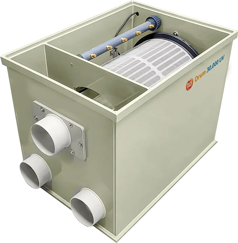 Filtration-mécanique-bassin Koi Brothers