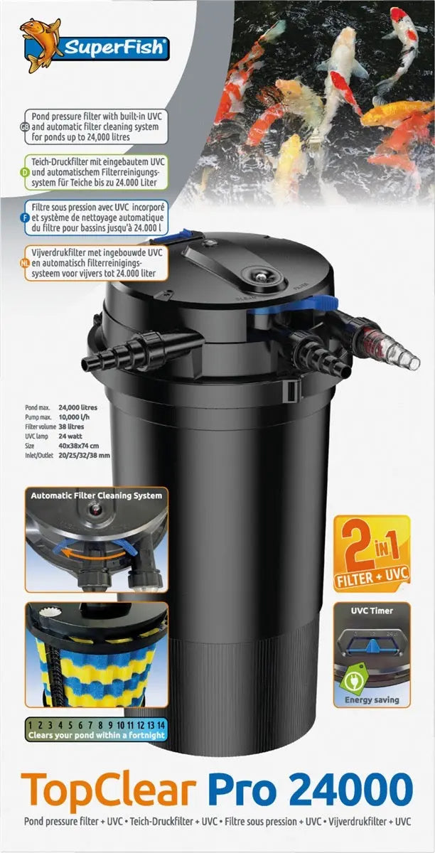 Topclear Pro 24 000 UVC-24W SUPERFISH