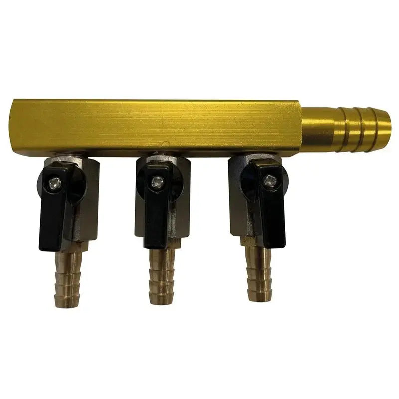 Répartiteur d'air 3 sorties inox 18mm - 3 x 8mm KOI PRO